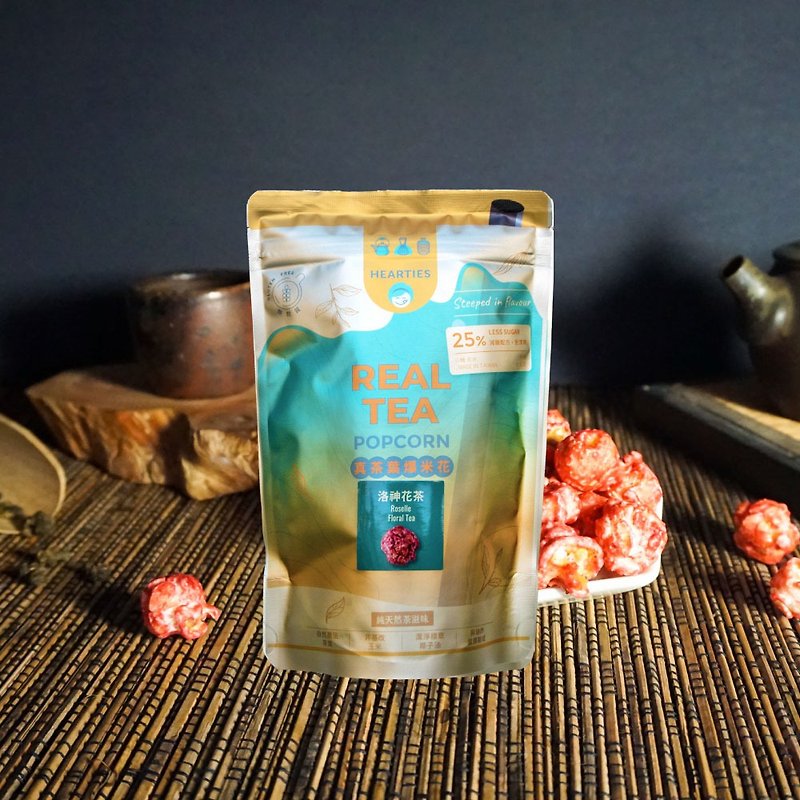 Real Tea Popcorn Roselle Floral Tea Steeped in flavour - Snacks - Other Materials Gold