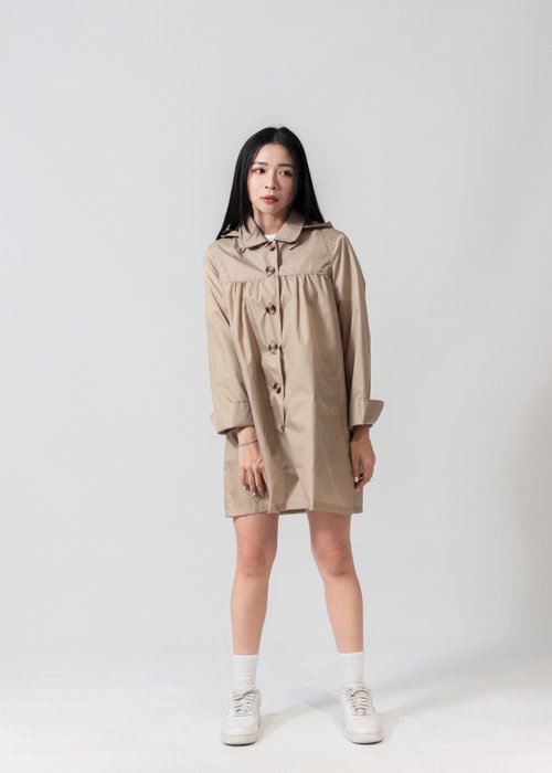 sunrainlike unni鐘靈毓秀防潑水風衣 雨衣 raincoat 雨風衣 防風 防潑水 風衣