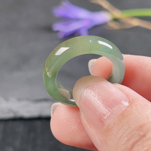 瓔珞珠寶盒 E.L.Jewelry Box 【求‧緣】冰種黃加綠翡翠戒指戒圈 | 國際10.5圍 | 天然翡翠A貨