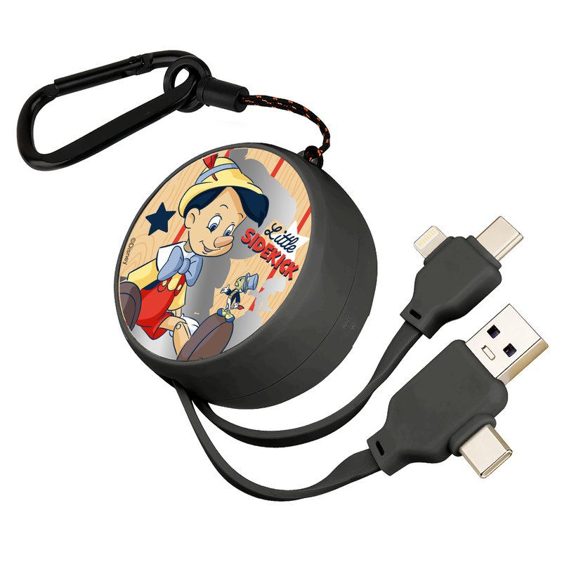 i-Smart-Disney 4in1 Multi Fast Charging Cable-Pinocchio - ที่ชาร์จ - พลาสติก สีดำ