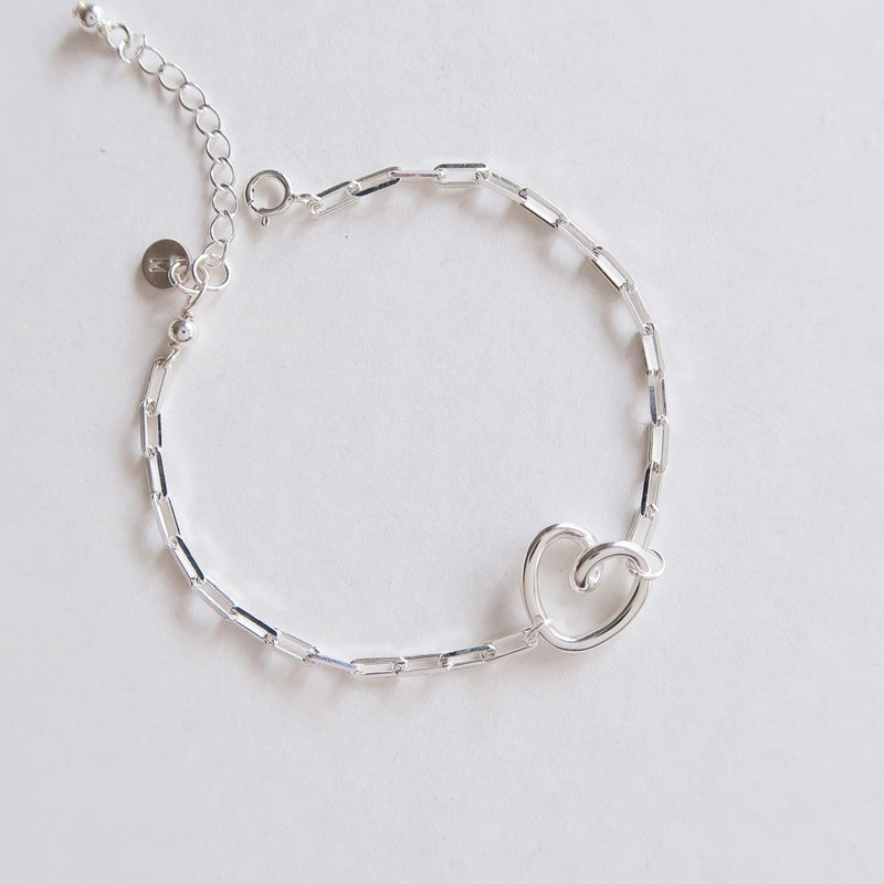 925 sterling silver infinite love customized engraving bracelet free gift packaging - Bracelets - Sterling Silver White