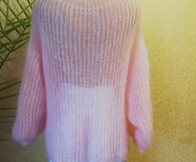 Light pink long on sale sweater