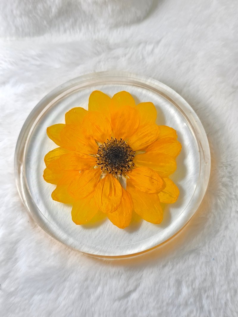 Sunflower coaster - 杯墊 - 樹脂 
