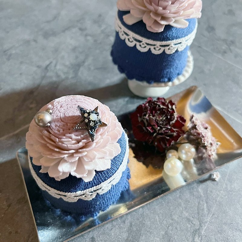 Limited Edition-Mini Cupcake Flower Gift-Diffuse Flower Gift-Ocean Star - Dried Flowers & Bouquets - Plants & Flowers Blue