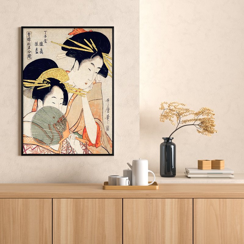 浮世繪 • 藝妓I - 日本文化掛畫/浮世繪/居酒屋佈置/日式掛畫 - 海報/掛畫/掛布 - 其他材質 多色