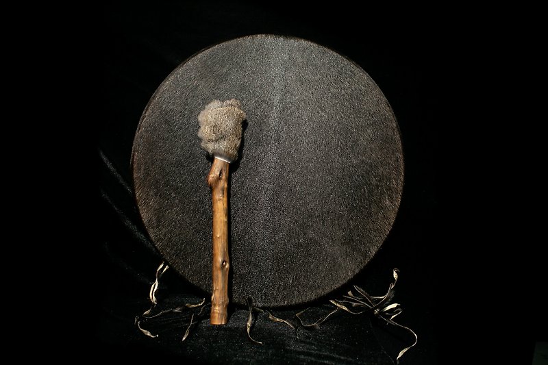 Mongolian Black Goat Shaman Drum Tuva Altay Siberia Ritual shaman dr - Guitars & Music Instruments - Other Materials 