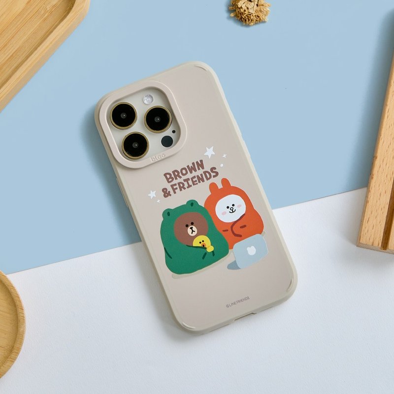 LINE FRIENDS Classic-Strong MagSafe iPhone case in the canyon - เคส/ซองมือถือ - ซิลิคอน หลากหลายสี