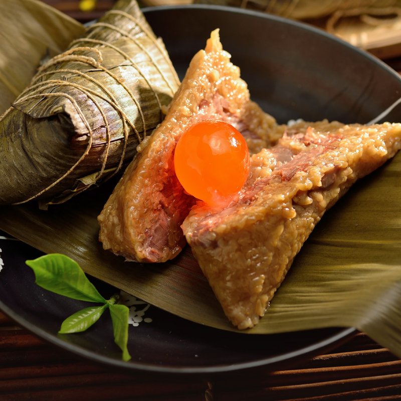 【良品開飯-南門系列】蛋黃鮮肉粽 (200g/粒) - 米/五穀雜糧 - 其他材質 卡其色