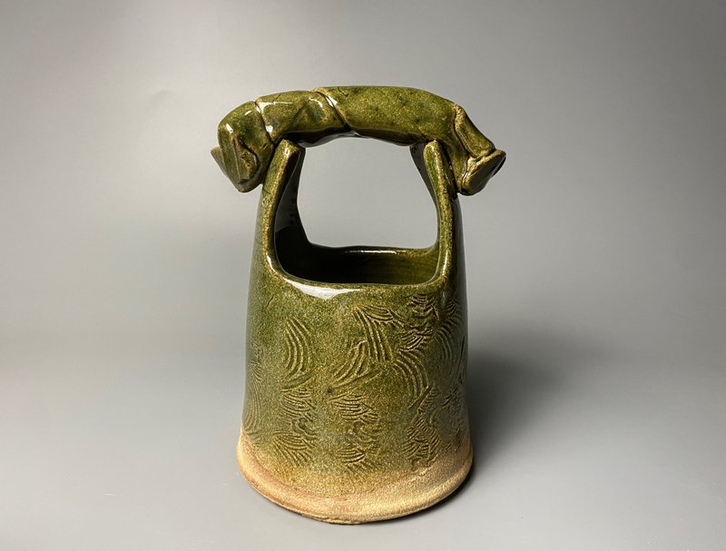 Ceramic Basket - 花瓶/花器 - 陶 