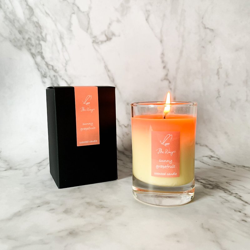 【Clearance】sunny grapefruit - scented candle - Fragrances - Wax Orange