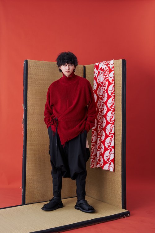 INF 毛衣/綁帶/假門襟/解構毛衣/24AW-INF