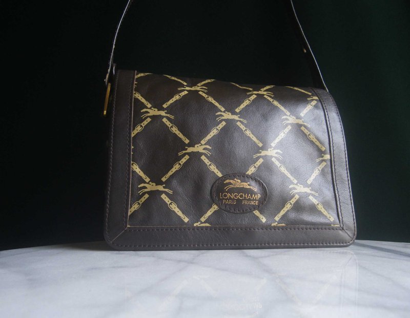 【OLD-TIME】初期の中古オールドバッグ フランス製ロンシャンのショルダーバッグ - ショルダーバッグ - その他の素材 多色