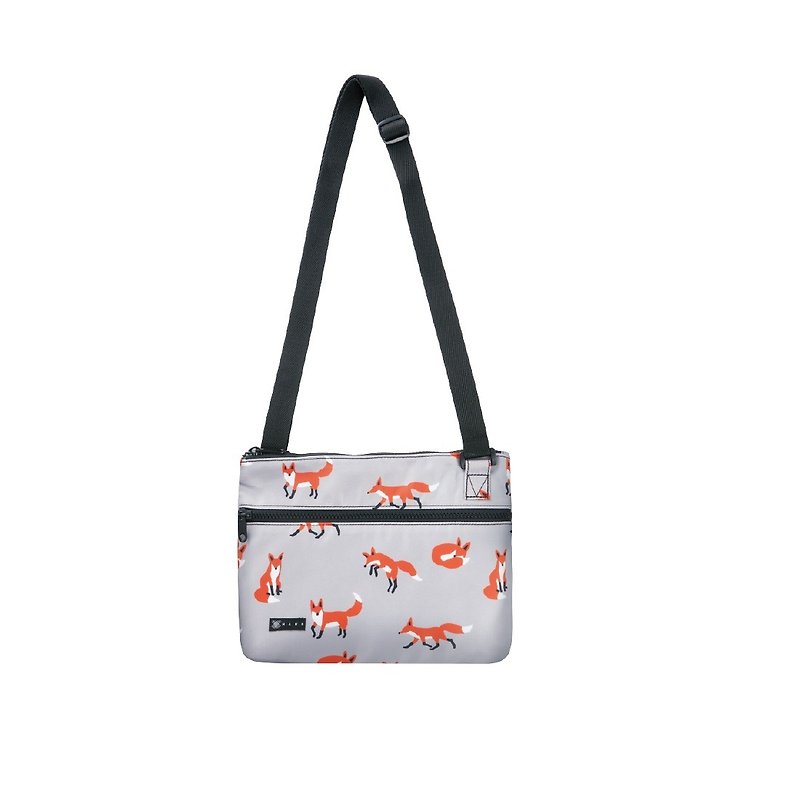 Side Bag- Fox - กระเป๋าเครื่องสำอาง - เส้นใยสังเคราะห์ สีเทา
