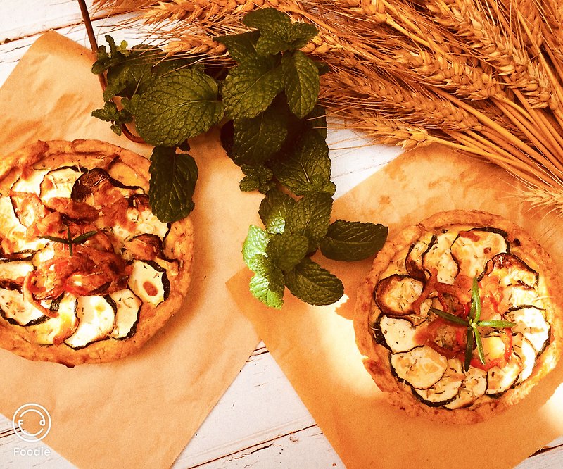 Quiche Lorraine-Mushroom Flavor - Savory & Sweet Pies - Fresh Ingredients 