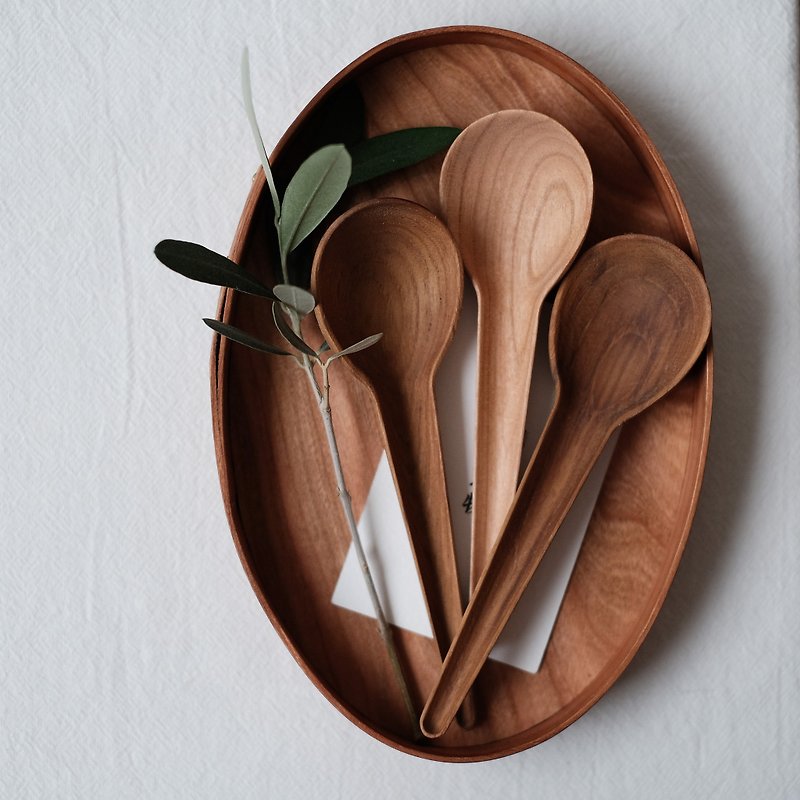 Mengmeng round wooden spoon handmade