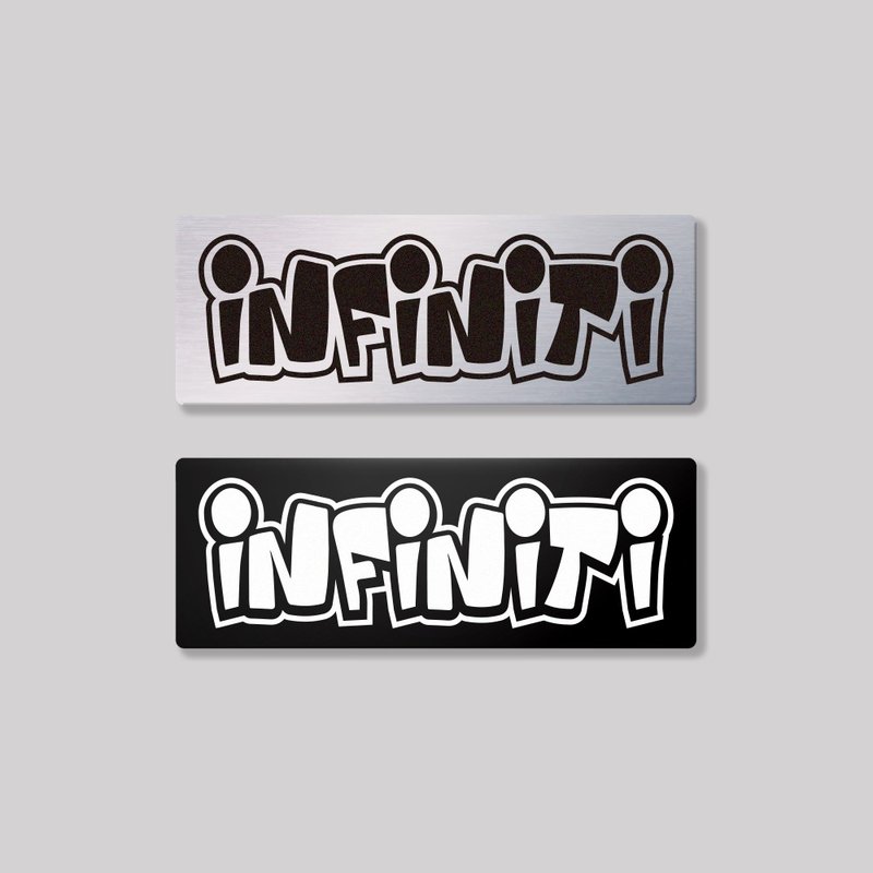INFINITI/HHP/鋁牌飾貼 SunBrother孫氏兄弟 - 貼紙 - 鋁合金 