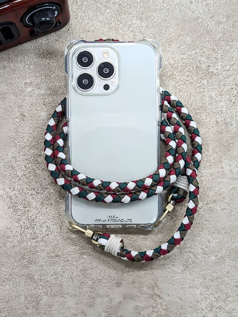 WAL-transparent slant back phone case with lanyard - Lanyards & Straps - Nylon 