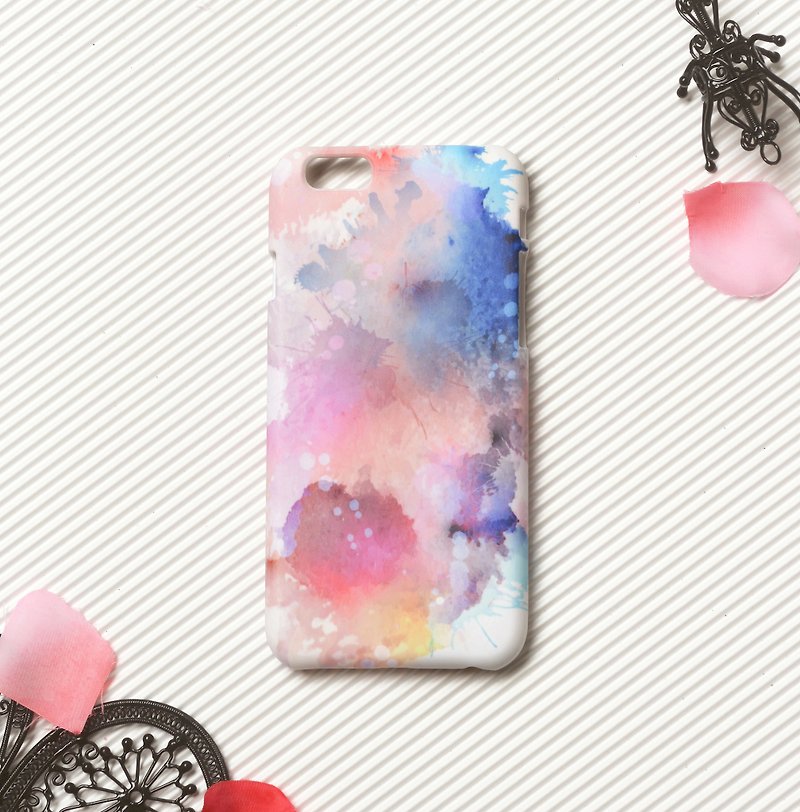 心情潑墨-iPhone原創手機殼/保護套 - 手機殼/手機套 - 塑膠 紫色