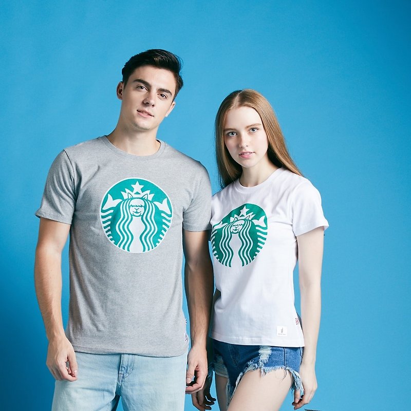 British Fashion Brand 【Baker Street】Starpacas Printed T-shirt - Men's T-Shirts & Tops - Cotton & Hemp Gray