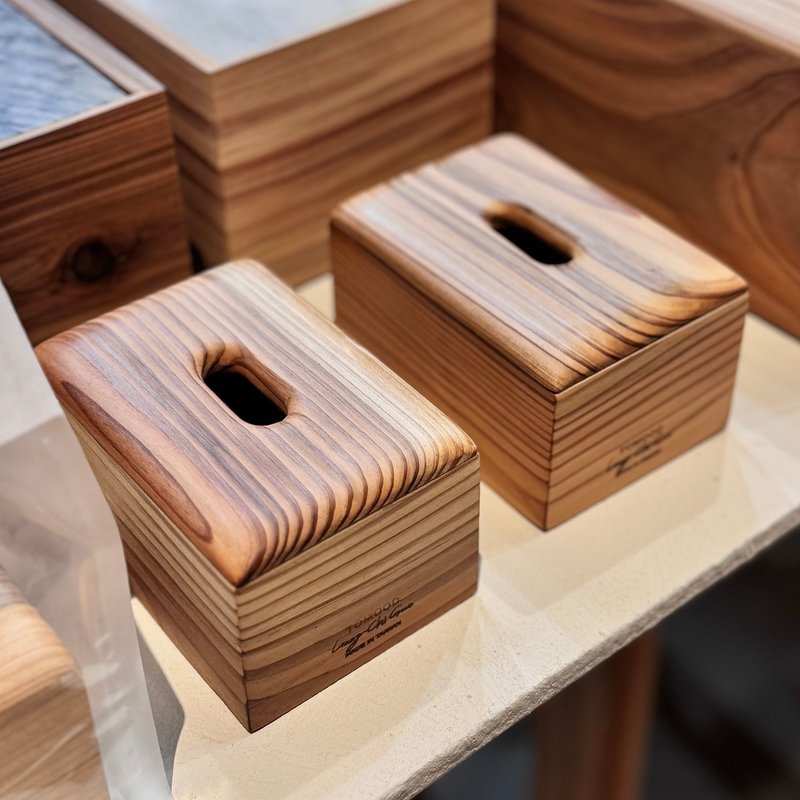 Ja-Pang Collection Mini Solid Wood Storage Box - กล่องเก็บของ - ไม้ สีกากี