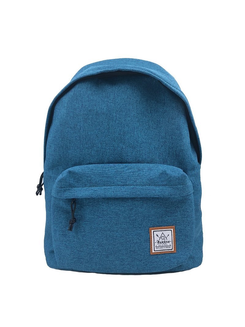 //**Peacock Blue•Plain Color•Simple Backpack**// - กระเป๋าเป้สะพายหลัง - ผ้าฝ้าย/ผ้าลินิน 