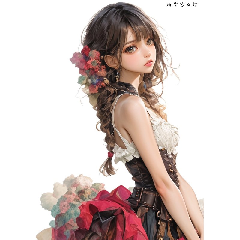 【6月中旬新作】07-096-0155 コラージュステッカー - 貼紙 - 紙 