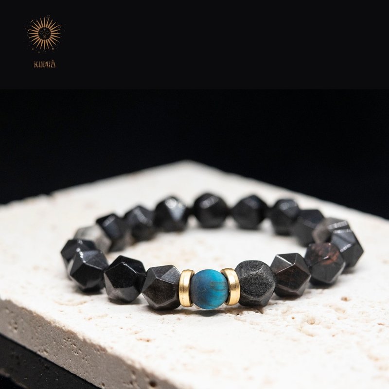 【Soaring Silver】Avpiding Evil Spirits Silver Obsidian Bracelet - Bracelets - Crystal 