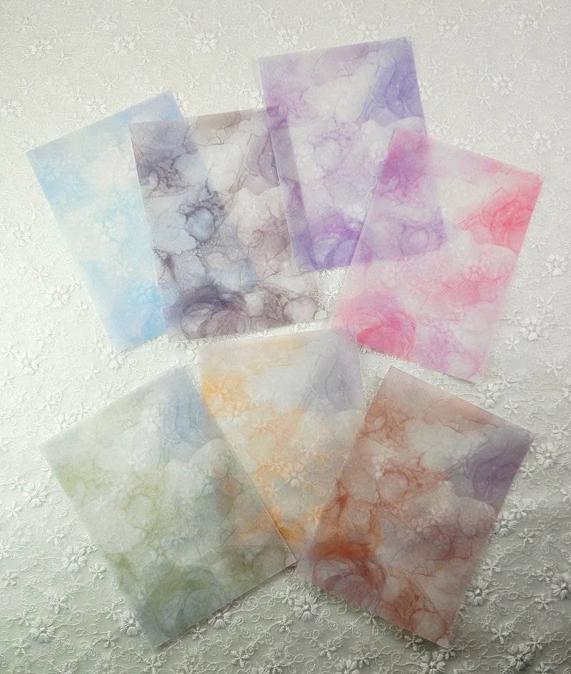 Dreamy Ink Veil Tracing Paper - 便條紙/便利貼 - 紙 多色