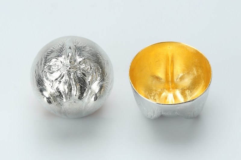 金箔生肖造型杯 - 雞 - 酒杯/酒器 - 其他金屬 金色