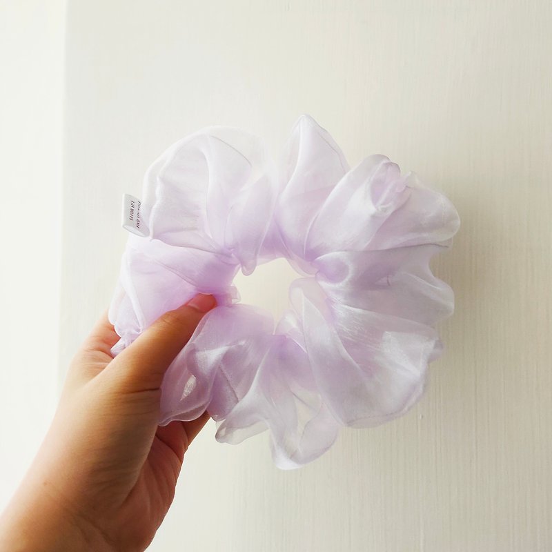 Pearl Shinning XL Scrunchies - Hair Accessories - Polyester Purple