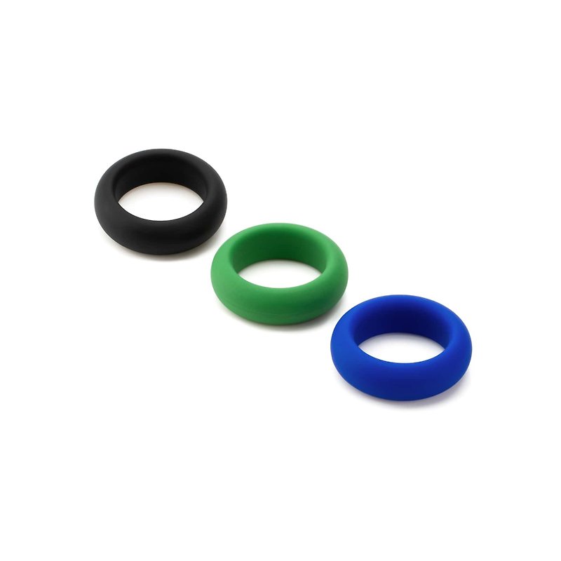 Je Joue Silicone Cock Ring Trio - 3 Stretch Levels - Adult Products - Silicone Multicolor