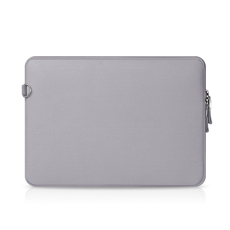 Simple fashion macbook gray canvas bag / 11 inch / 12 inch / 13 inch / 15 inch - กระเป๋าแล็ปท็อป - ผ้าฝ้าย/ผ้าลินิน สีเทา