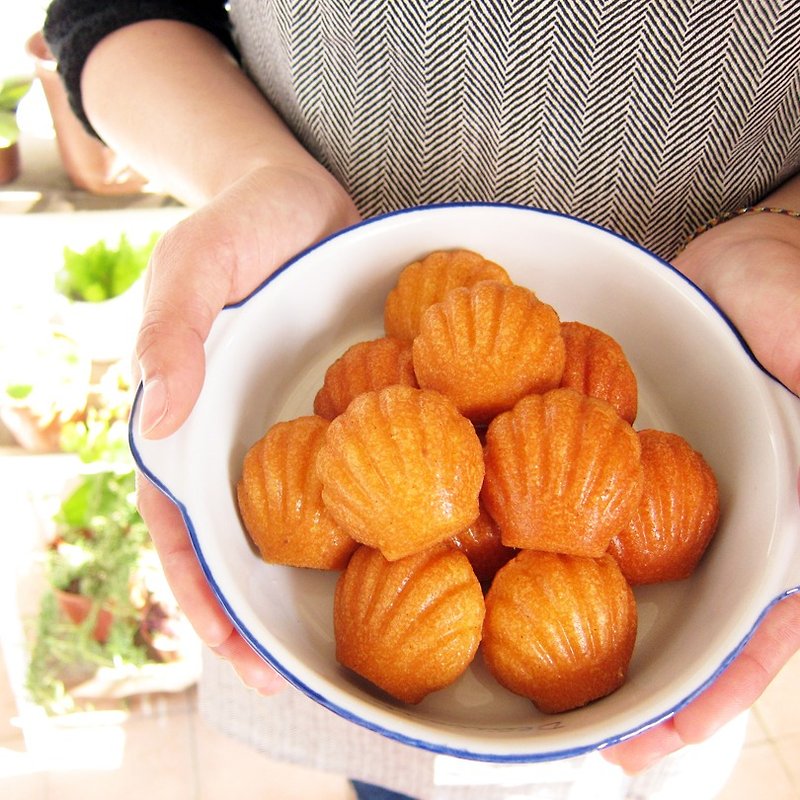 小圓貝 - 香草瑪德蓮  -  6 包 (盒) - 蛋糕/甜點 - 新鮮食材 橘色