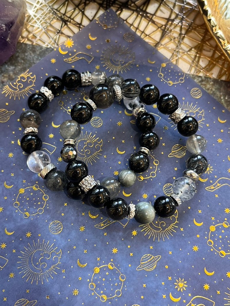 客製化水晶礦石手鍊 守護淨化款 - 手鍊/手環 - 水晶 