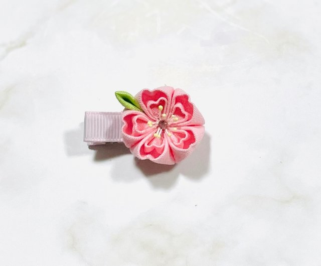つまみ細工　桜　さくら　ベビーキッズヘアクリップ　ヘアピン  ヘアゴム つまみ細工 桜 さくら ベビーキッズヘアクリップ ヘアピン