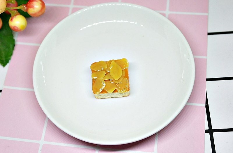 ➽粘土シリーズ - -➪磁石冷蔵庫用マグネット### ##黒板マグネット文房具交換ギフトの##の＃さわやかなアーモンドケーキのシリーズ - マグネット - 粘土 ゴールド