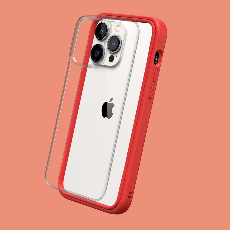 Mod NX邊框背蓋兩用手機殼-紅 for iPhone 14系列 - 手機配件 - 塑膠 紅色