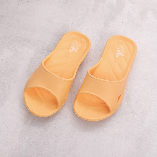 維諾妮卡 【維諾妮卡】兒童款 香氛舒適便利室內童拖鞋-黃橘