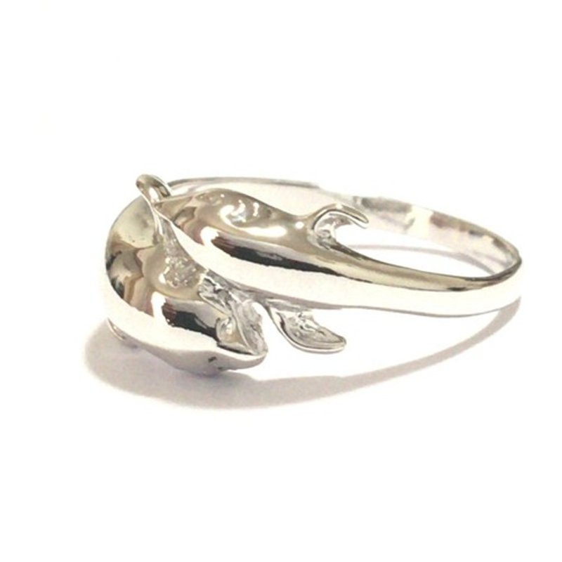 イルカの親子なかよしリング - 戒指 - 其他金屬 銀色