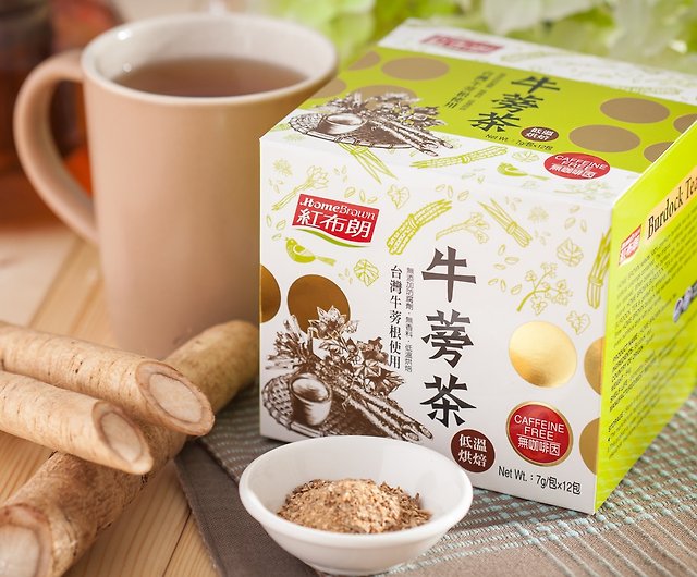 紅布朗 牛蒡茶 7g 12包 設計館紅布朗天然市集茶葉 茶包 Pinkoi