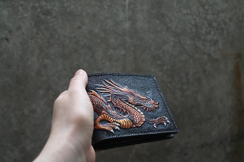 Pinot Leather Carved Long Wallet (Owl) - Shop taiwanpinoco Wallets - Pinkoi