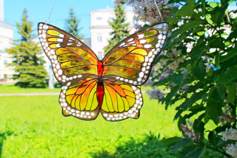 suncatcher蝴蝶窗装饰礼物蝴蝶爱好者aurelians - 擺飾/家飾品 - 塑膠 