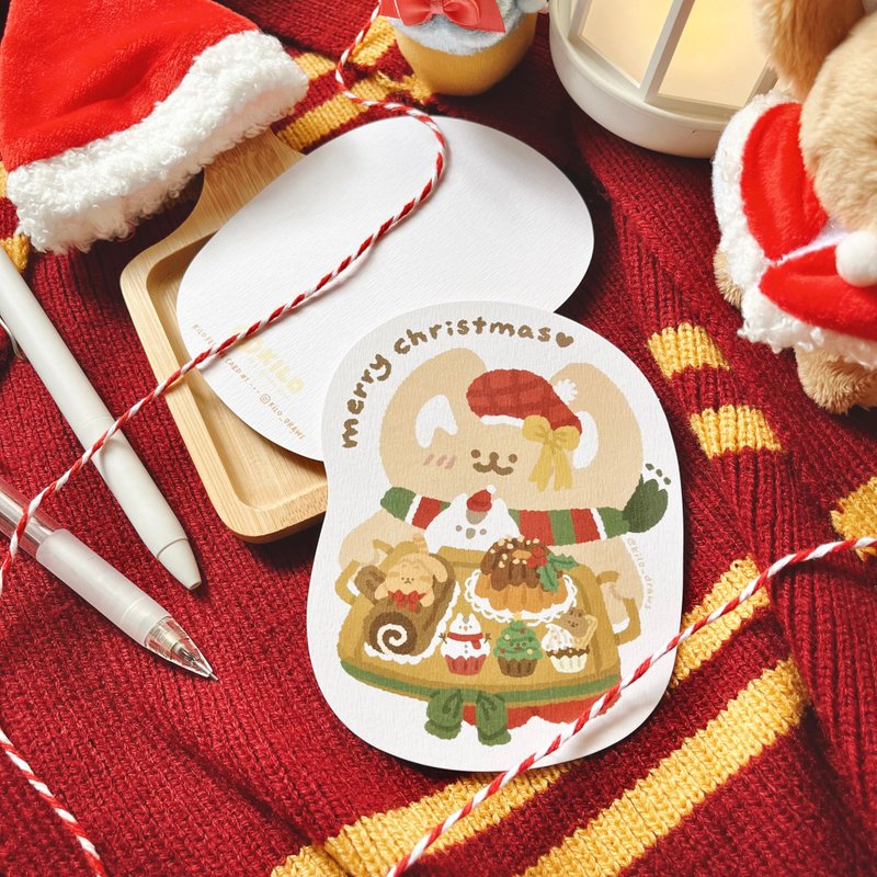 KILO聖誕卡 | 烘焙工房 - 心意卡/卡片 - 紙 白色