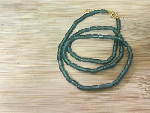 Angel's tears 天使之淚 Jewelry Design 4mm瓜地馬拉 天然原礦A貨 糯種藍水翡翠桶珠純銀配件設計多圈手