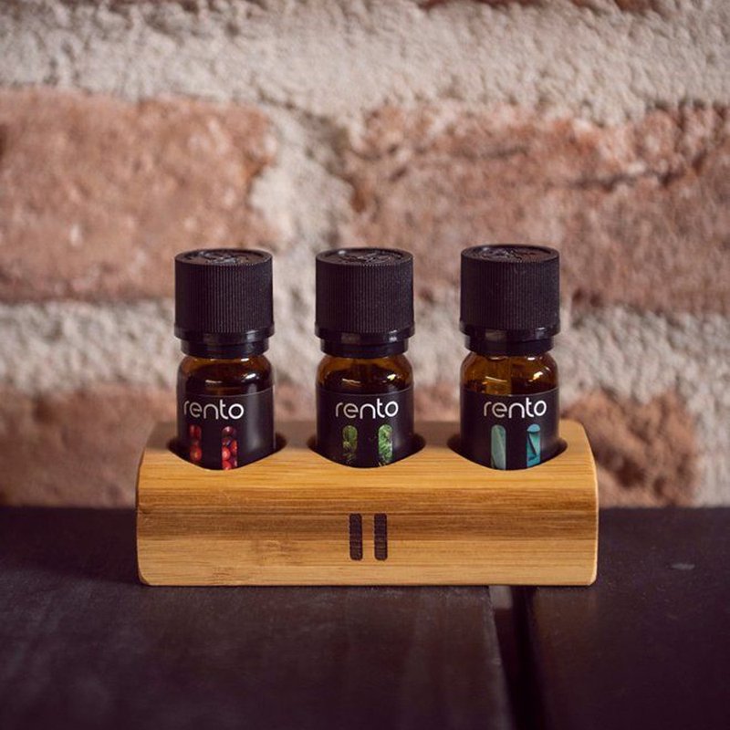 rento 桑拿香氛精油10ml 3入組/附竹架 - 香氛/精油/擴香 - 精油 
