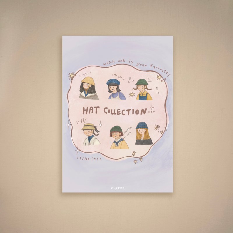 Hat Collection | 明信片 - 卡片/明信片 - 紙 多色