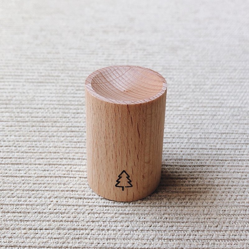April Organics Round Log Essential Oil Diffuser Wood_Round Hole_Australian Beech - Items for Display - Wood 