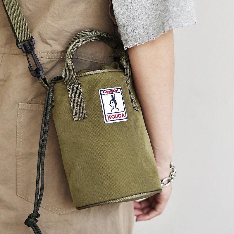 Waterproof Mini messenger bag single shoulder small drum bag - Messenger Bags & Sling Bags - Polyester Multicolor
