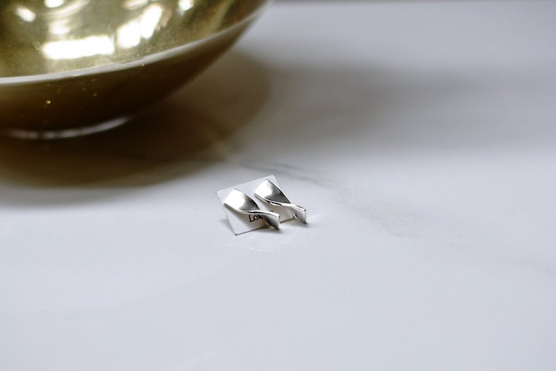 Twisted sterling silver earrings - Earrings & Clip-ons - Sterling Silver Silver