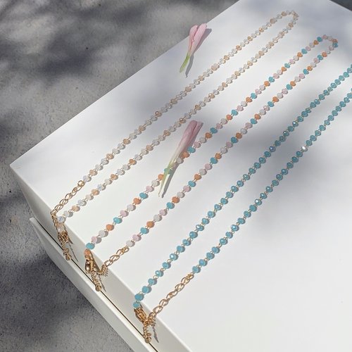 An sisters 夏日淡彩串珠項鍊 Twinkle beads Necklace